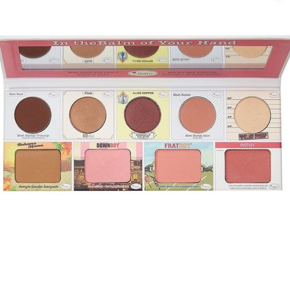 In the balm of your hand vol 2 and gel power blush palette